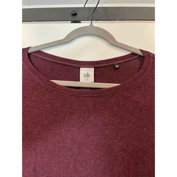 CAbi Style 3062 | Pamper Me Tee Long Sleeve Wine Burgundy | Size Medium | NWOT - Picture 4 of 4